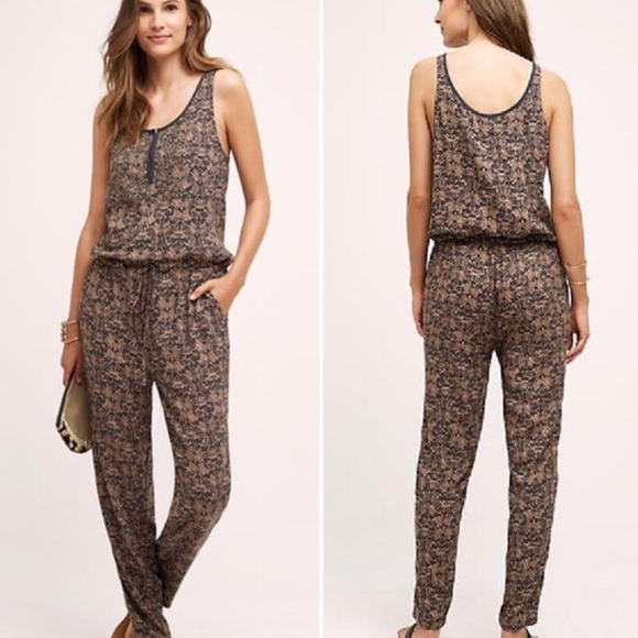 Anthropologie Pants - Anthro Tiny beaded jumpsuit